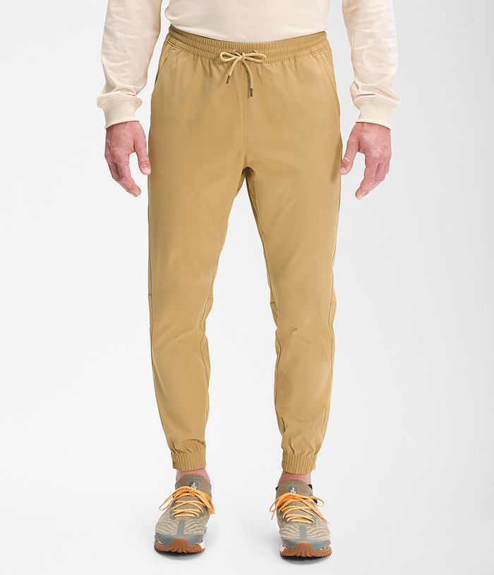 The North Face Spodnie Męska Khaki Standard Uprawiający Jogging - TVYU79203